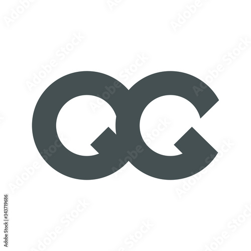 qq letter vector logo design