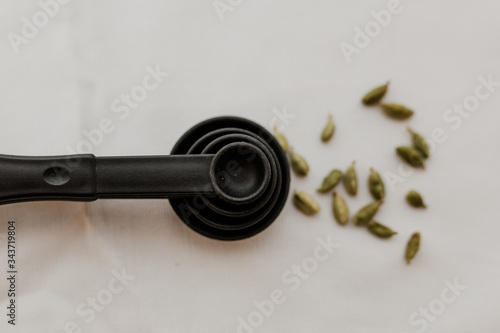 Set of measuring cups or measuring spoons use in cooking