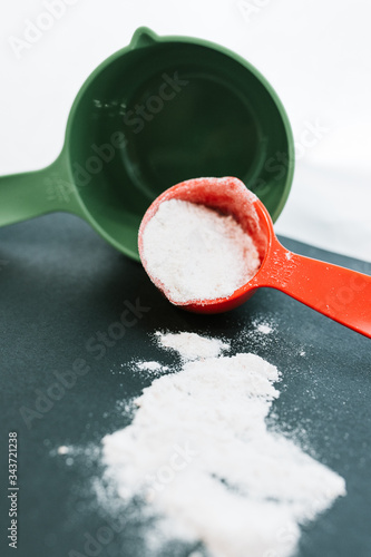 Set of measuring cups or measuring spoons use in cooking