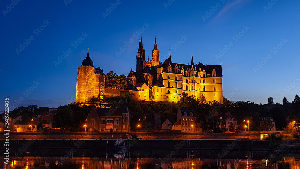 The Albrechtsburg is a Late Gothic castle located in the town centre of Meissen in the German state of Saxony. It is situated on a hill above the river Elbe