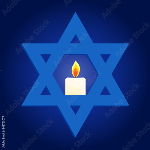 Israel Memorial day, Yom HaZikaron, Star of David