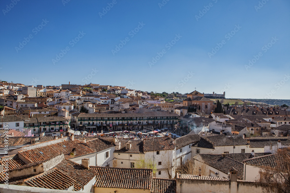 panoramic view of the city of chinchon spain