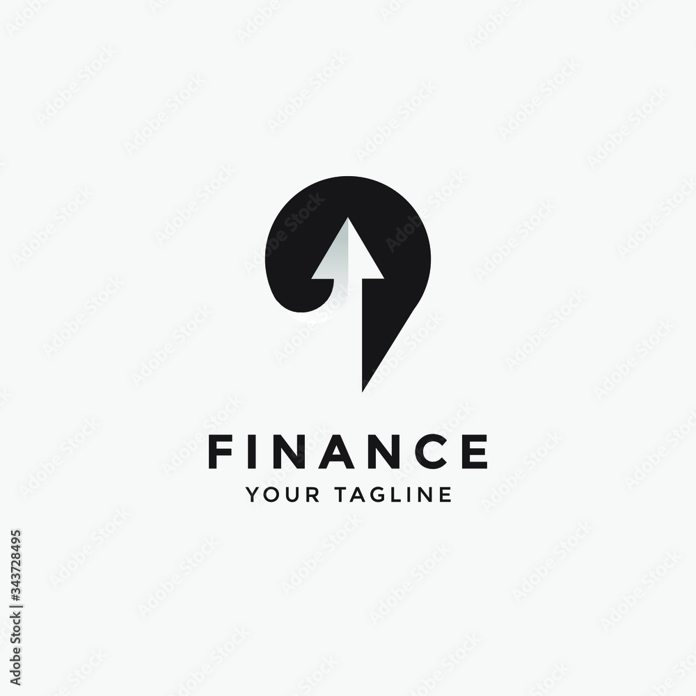Financial Advisors Market Charts Logo design abstract vector template. Finance company Logotype concept Financial Advisors Market Charts Logo design abstract vector template. Finance company Logotype concept