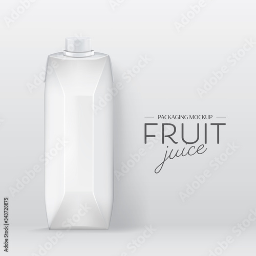 Realistic vector. Branding Design milk Packaging Template 