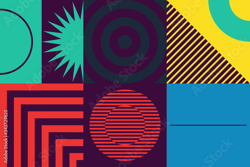 Techno Abstract Vector Pattern Design