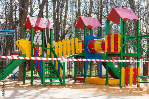 Wallpaper Mural Empty children's playground. Torontodigital.ca