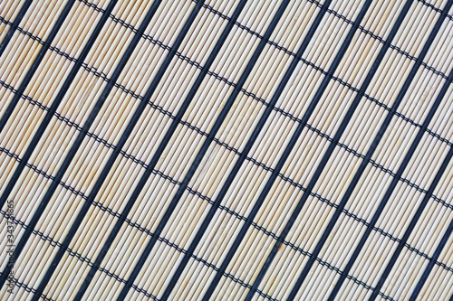 Wallpaper Mural Bamboo texture closeup. Wallpaper with black lines in the form of rectangles. Pattern for design. Torontodigital.ca