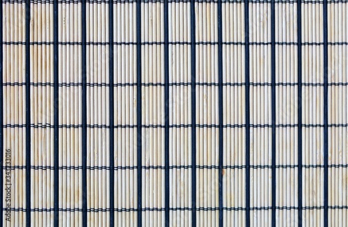 Wallpaper Mural Bamboo texture closeup. Wallpaper with black lines in the form of rectangles. Pattern for design. Torontodigital.ca