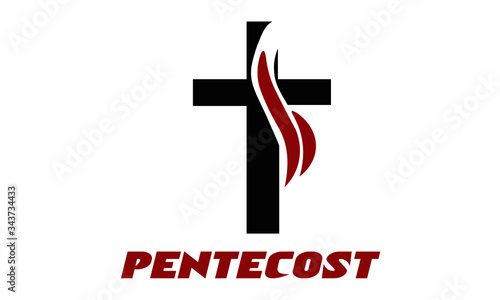 Pentecost Special Design for print or use as poster, card, Flyer or T Shirt 