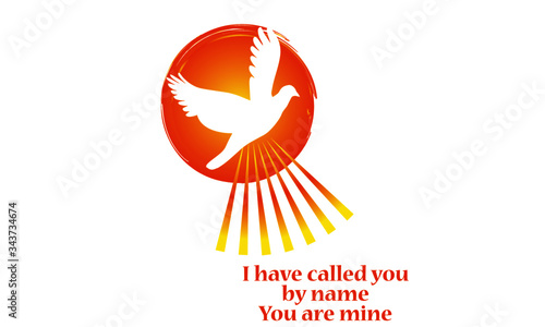 Pentecost Special Design for print or use as poster, card, Flyer or T Shirt 