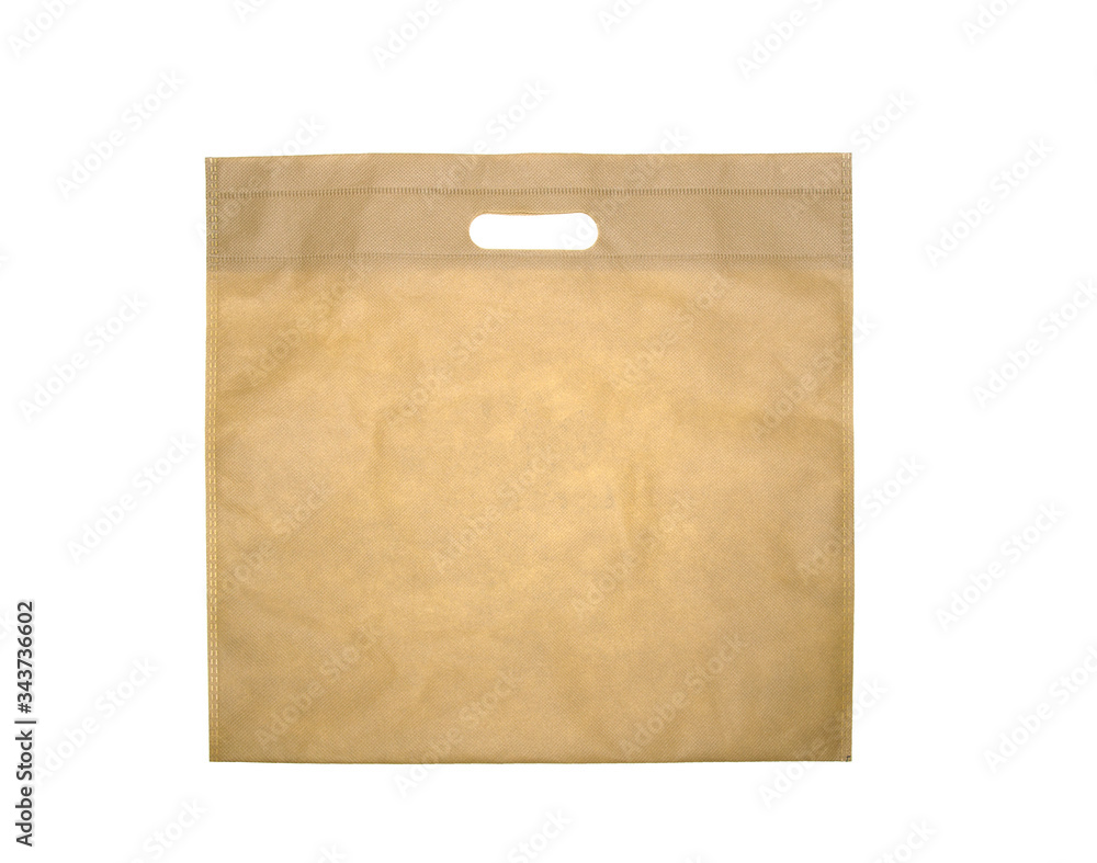 Synthetic fabric bag isolated on white background Synthetic fabric bag isolated on white background