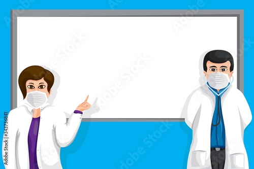 Template by describing the doctor presenting, there is an empty place for content.