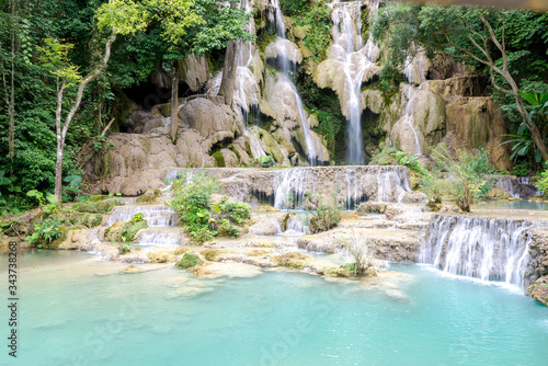 Kuang Si Waterfalls, Luang Phrabang, Laos 2019, Aug.