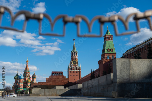 Photography kremlin in moscow russia, red square