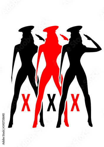 xxx video icon print embroidery graphic design vector art