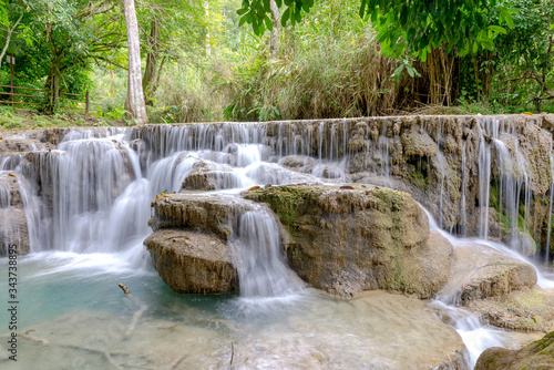 Kuang Si Waterfalls, Luang Phrabang, Laos 2019, Aug.