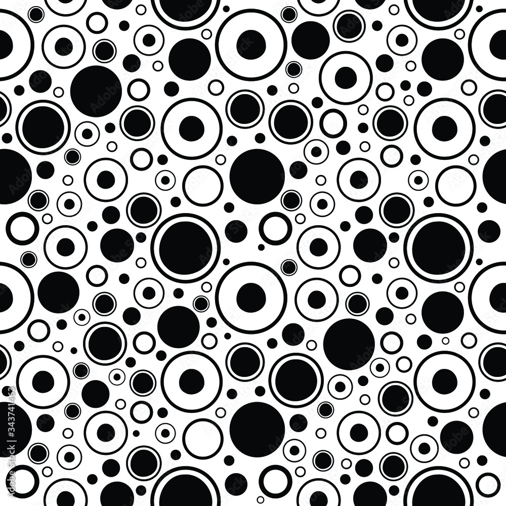 Mixed dots seamless pattern design Mixed dots seamless pattern design