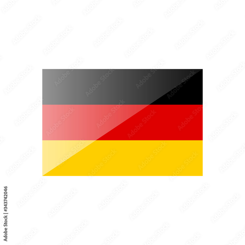 Naklejka premium National flag of Germany. Vector illustration.