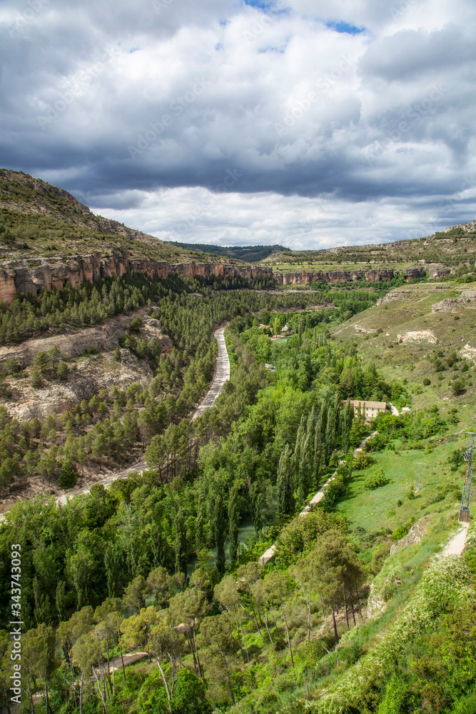 View to the Jucar valley, Cuenca, Spain
