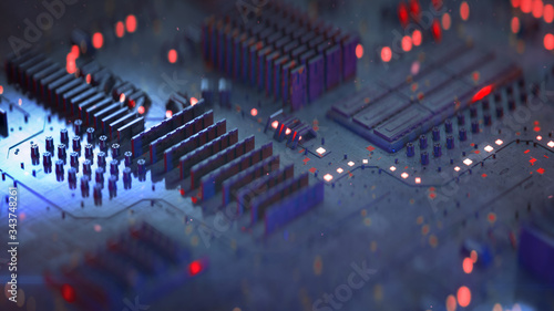 High tech electronic board ...