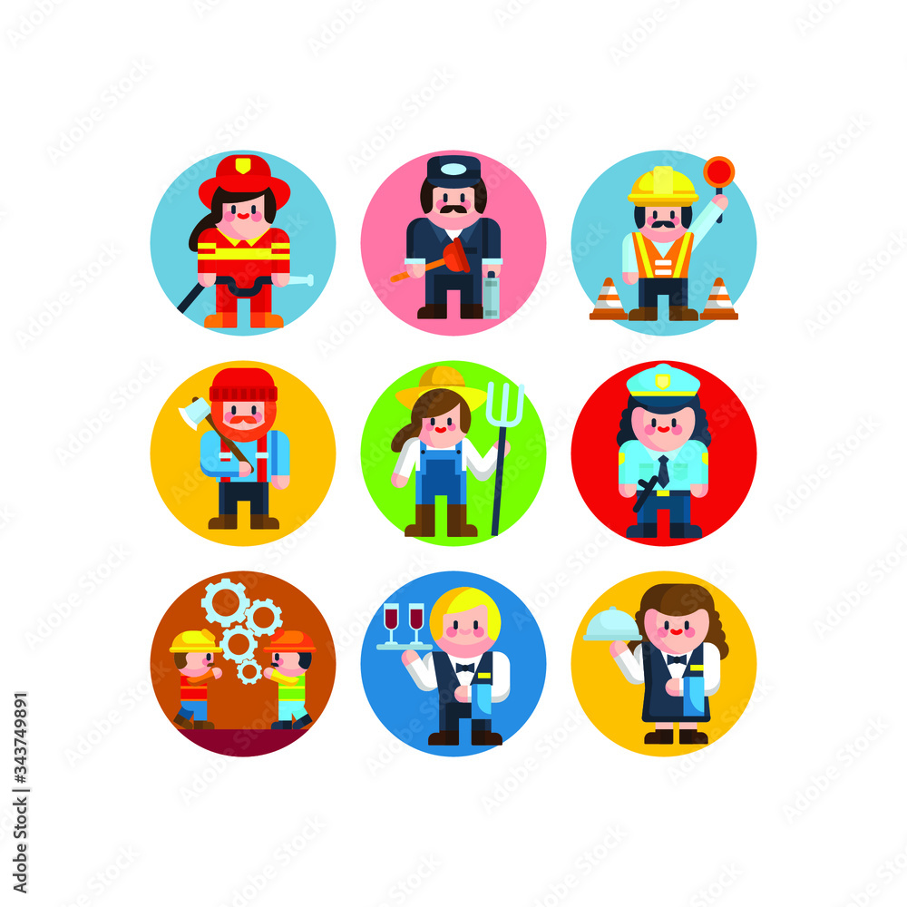 Labor day illustration of workers Labor day illustration of workers