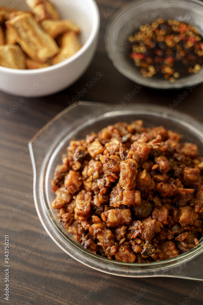 oseng tempe. traditional indonesian culinary food oseng tempe. traditional indonesian culinary food