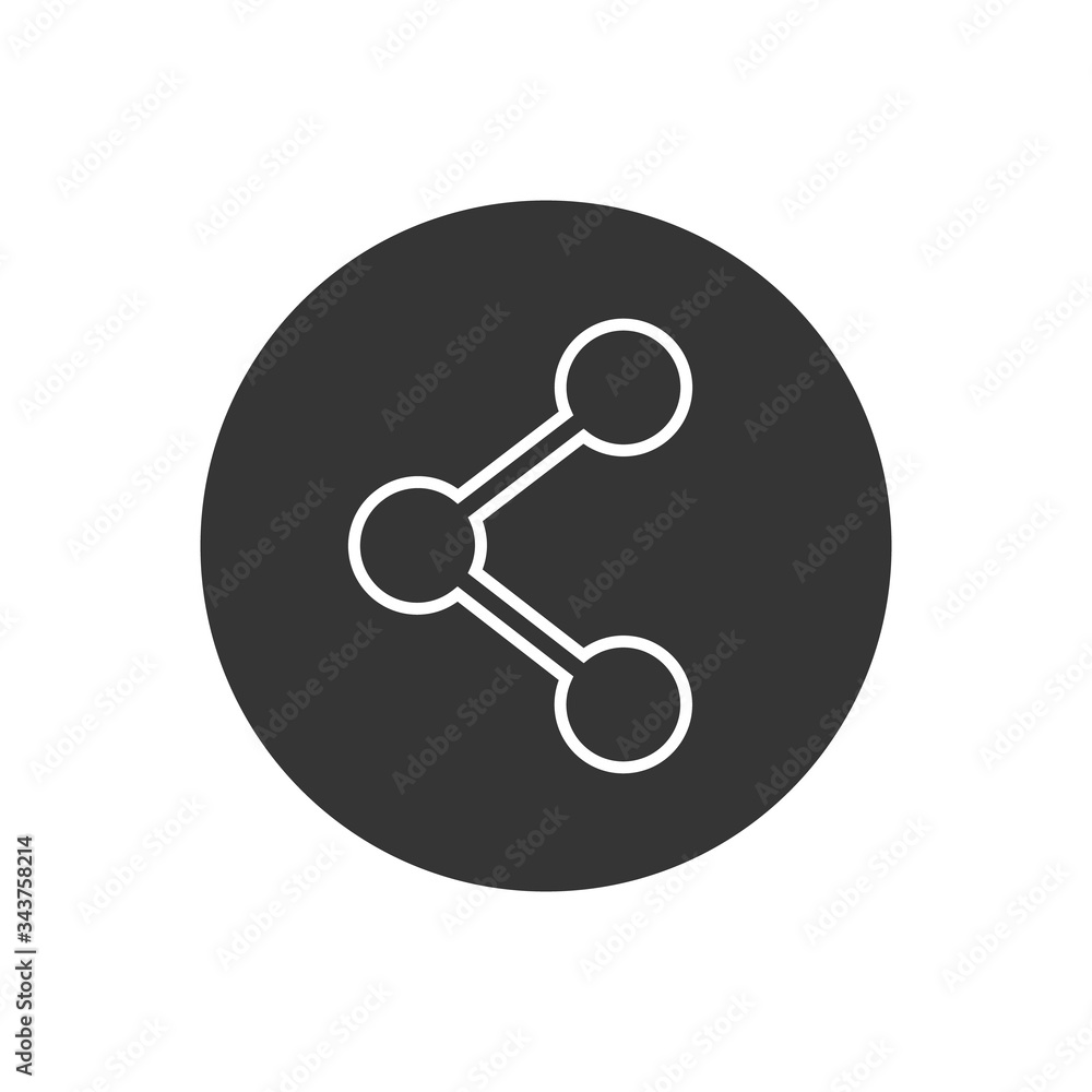 Share line icon, social media connection. Vector Share line icon, social media connection. Vector