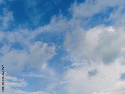 blue sky and white clouds seen during the day