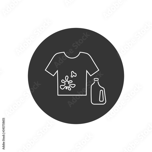 Stain remover symbol line icon design from Cleaning collection. Simple element vector illustration on white background