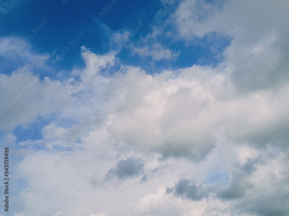 blue sky and white clouds seen during the day