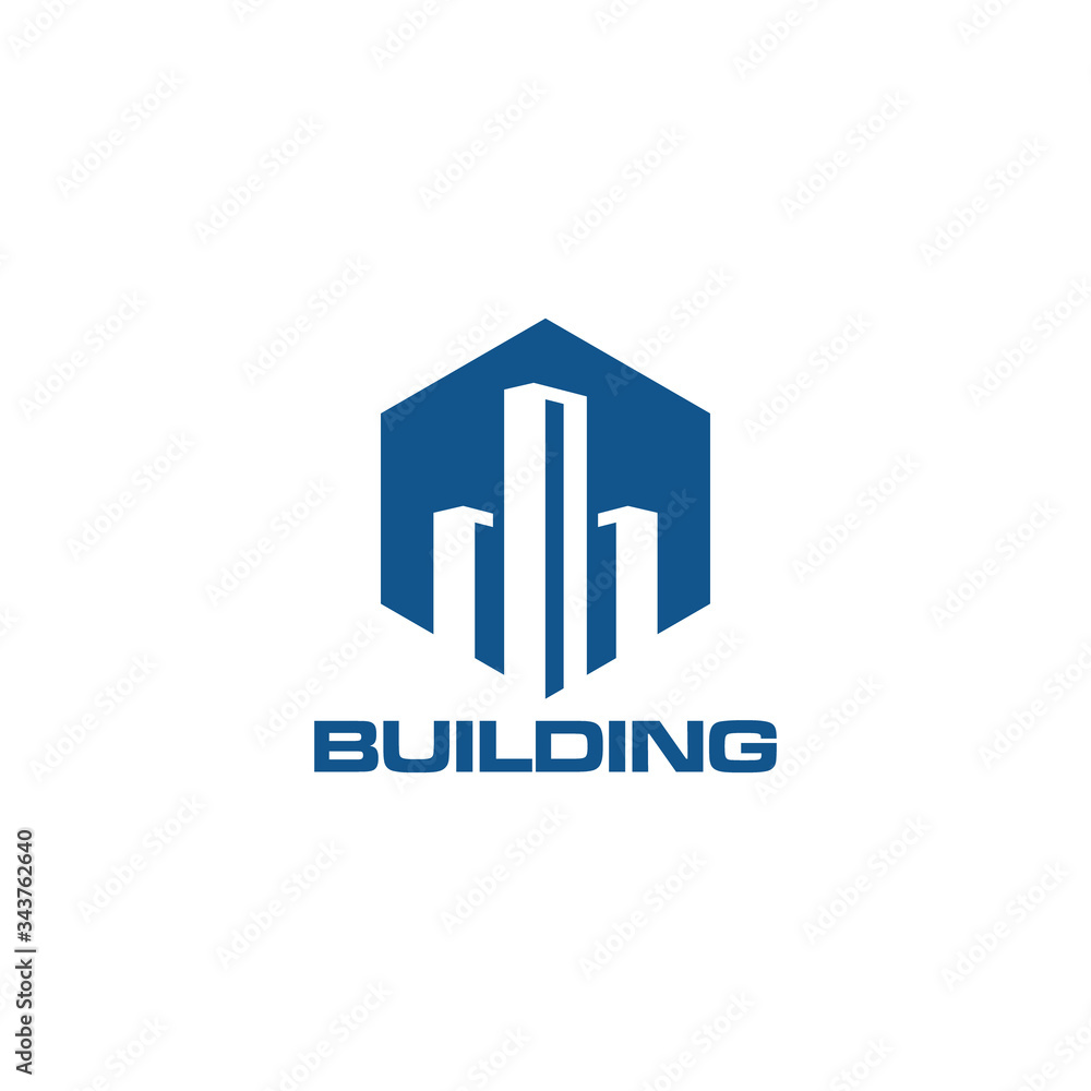 Building Construction Real Estate Logo Template Vector Icon
