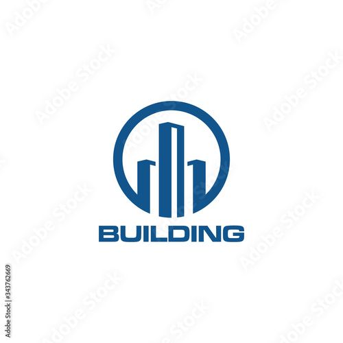 Building Construction Real Estate Logo Template Vector Icon 