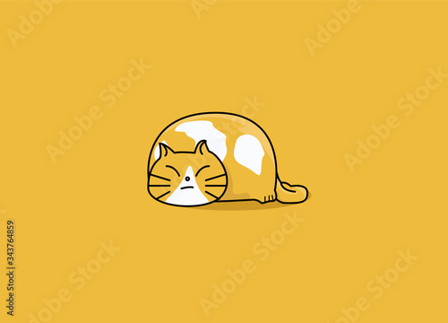 vector illustration of a cat