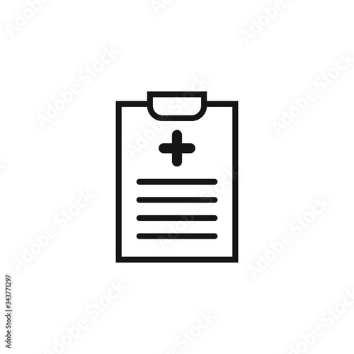 Prescription icon design isolated on white background