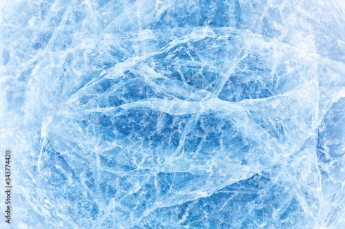 Blue background of Ice texture
