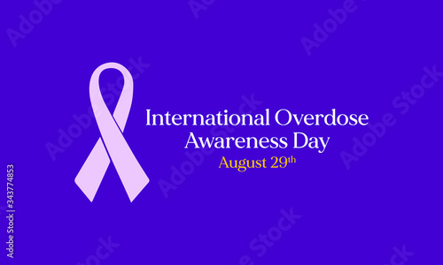 Vector illustration on the theme of International overdose awareness day observed each year on August 29th worldwide.