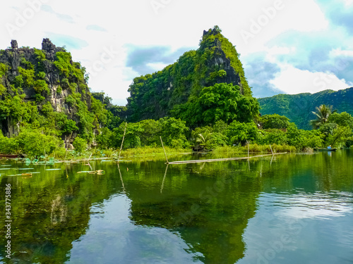 Quiet Ride On Peaceful Tam Coc River  Ninh Binh  Vietnam