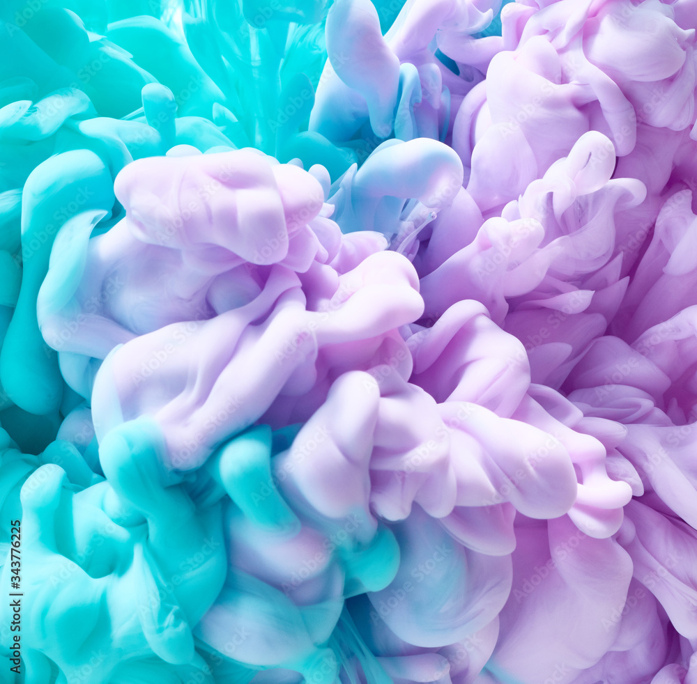 Obraz premium Ink drop in water. Abstract background