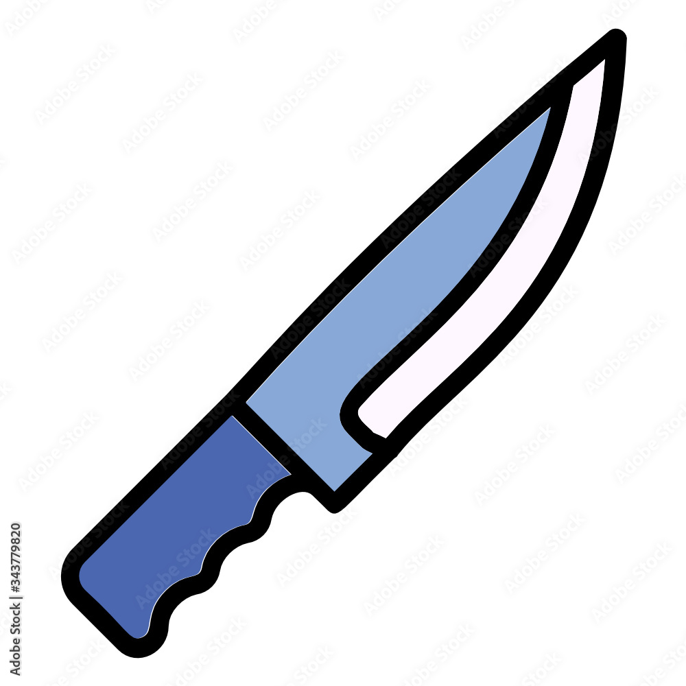Expedition Steel Knife Concept color Icon Design, Hunter Sharp Blade Vector, Camping Outdoor Metal Tool on white background Expedition Steel Knife Concept color Icon Design, Hunter Sharp Blade Vector, Camping Outdoor Metal Tool on white background