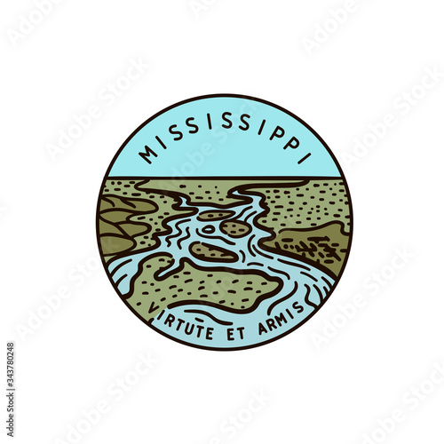 Mississippi River. State of Mississippi.