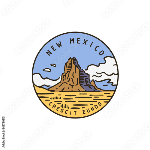 New Mexico. Shiprock