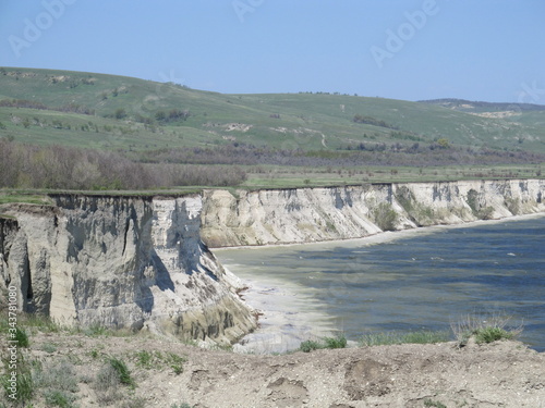 Stepan Razin Cliff on the Volga River  Saratov Region  Russia