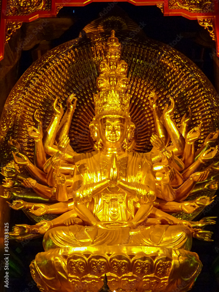 Famous Bai Dinh temple, Ninh Binh, Vietnam Famous Bai Dinh temple, Ninh Binh, Vietnam