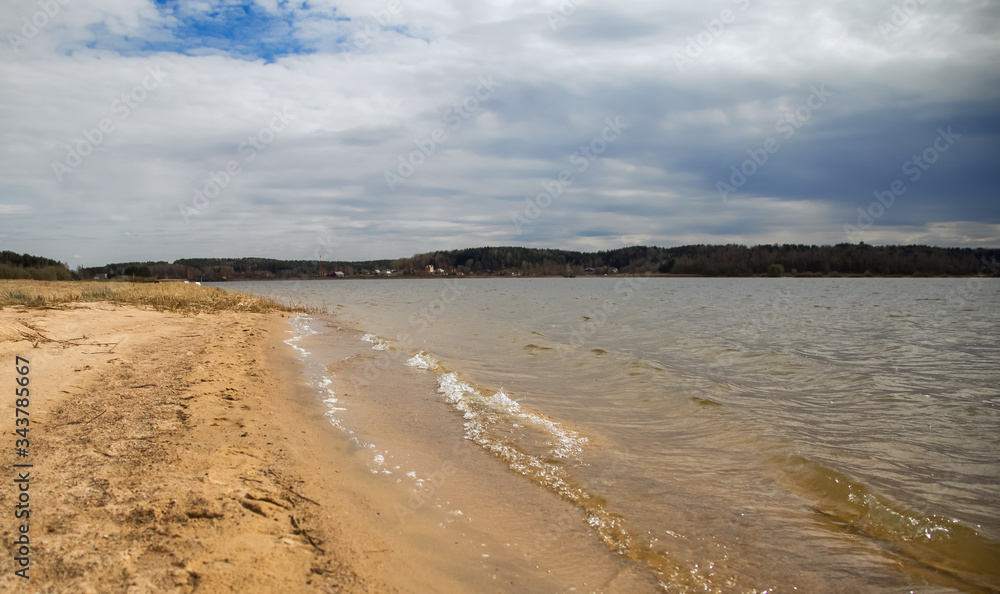 river or lake shore in summer river or lake shore in summer