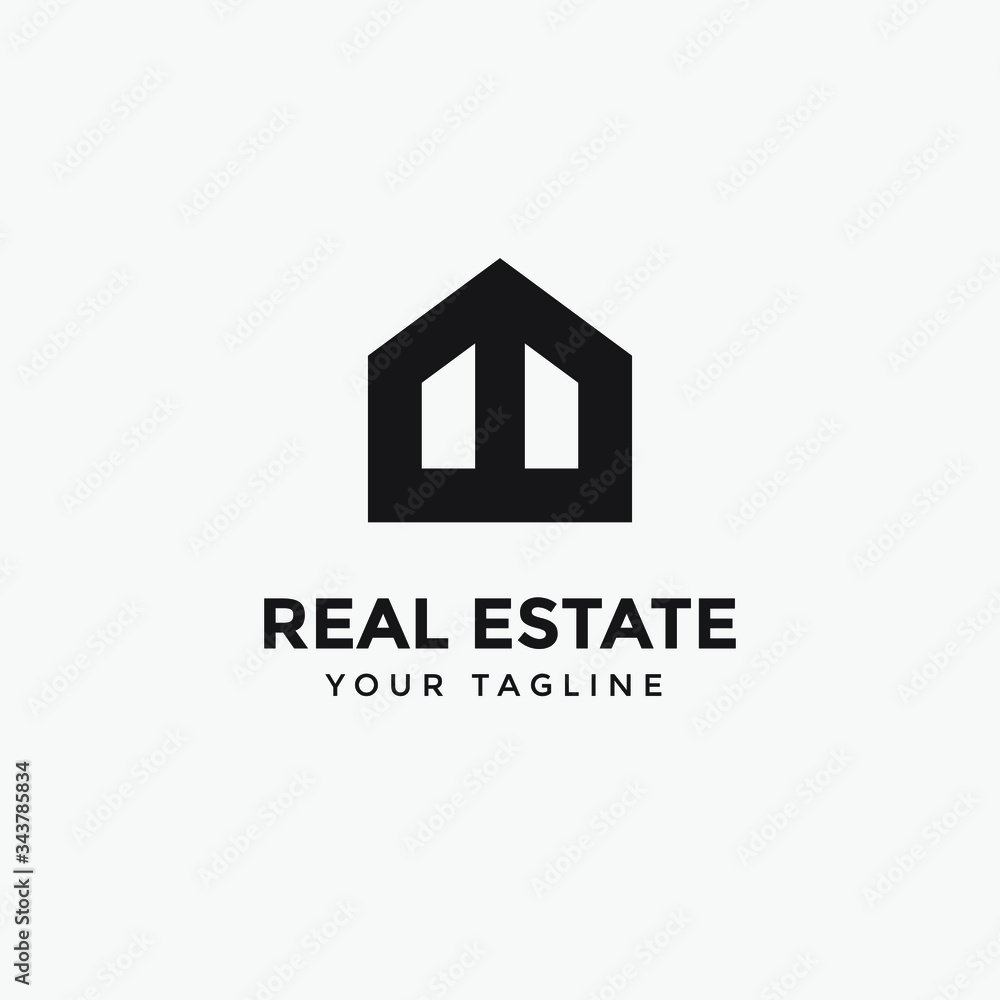 real estate logo modern template