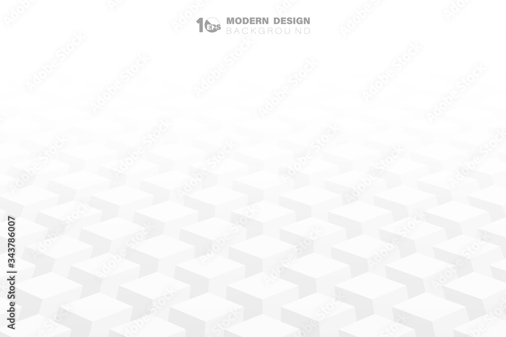 Abstract geometric square 3d shape pattern artwork background. illustration vector eps10