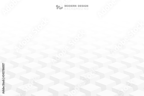 Abstract geometric square 3d shape pattern artwork background. illustration vector eps10