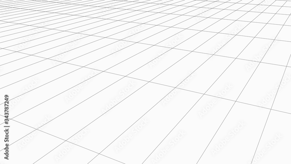 Vector perspective mesh. Detailed grid lines on white background. Vector perspective mesh. Detailed grid lines on white background.