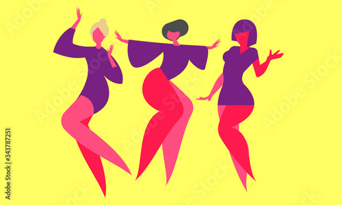 a group of young girls dancing