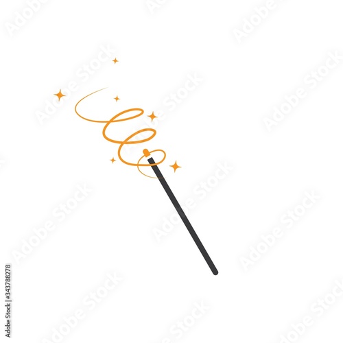 wand magic  vector icon illustration design photo